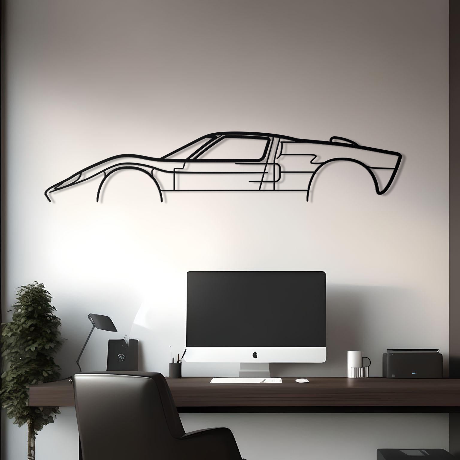 Ford GT-40 Classic Metal Silhouette