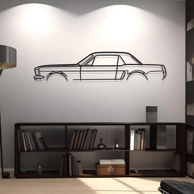Ford Mustang 1965 Classic Metal Silhouette