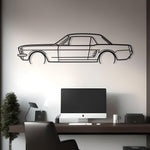 Ford Mustang Coupe 1966 Metal Silhouette