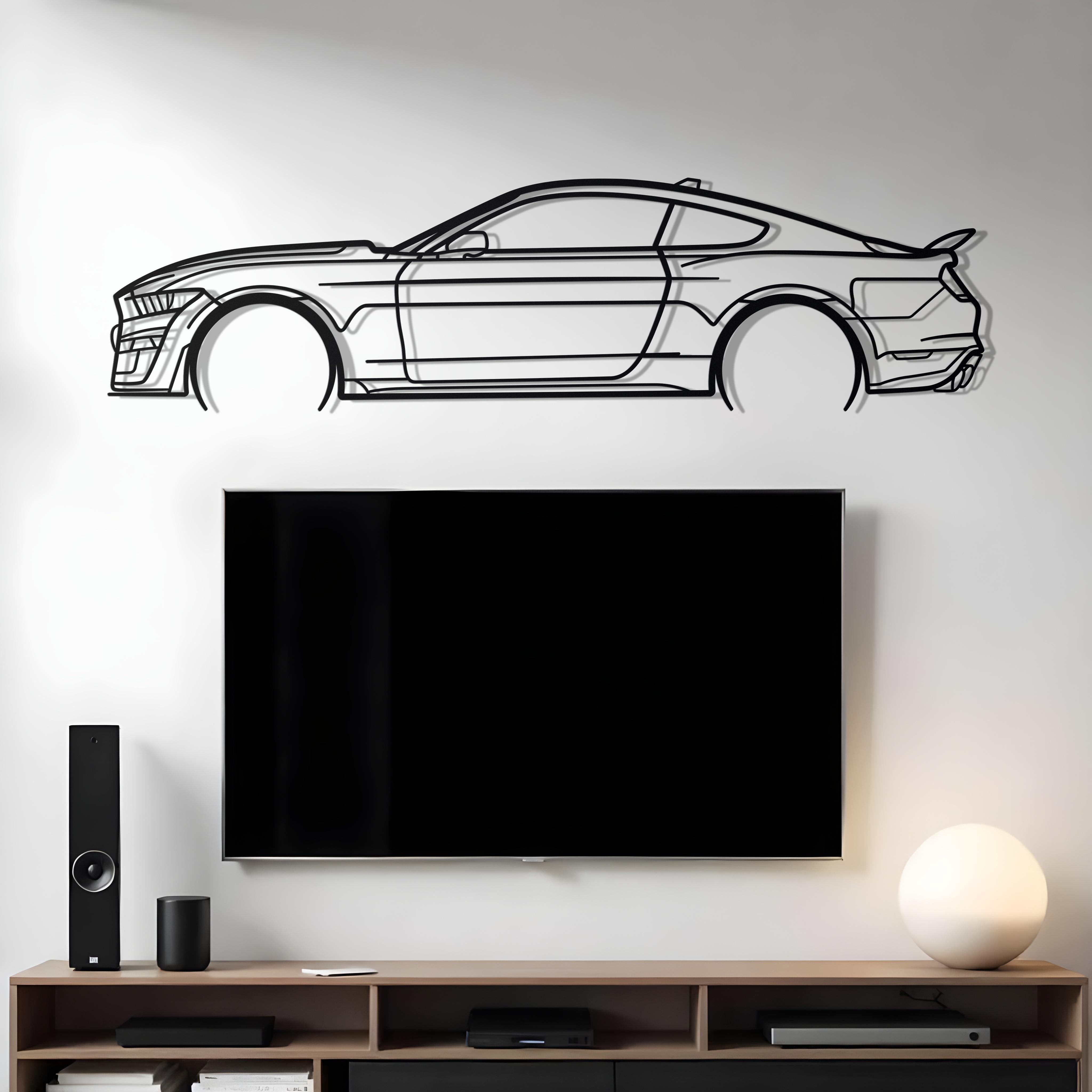 Mustang Shelby GT500 2021 Metal Silhouette
