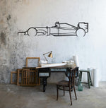 2024 Formula (F1) Detailed Metal Car Silhouette