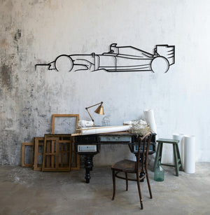 2024 Formula (F1) Detailed Metal Car Silhouette