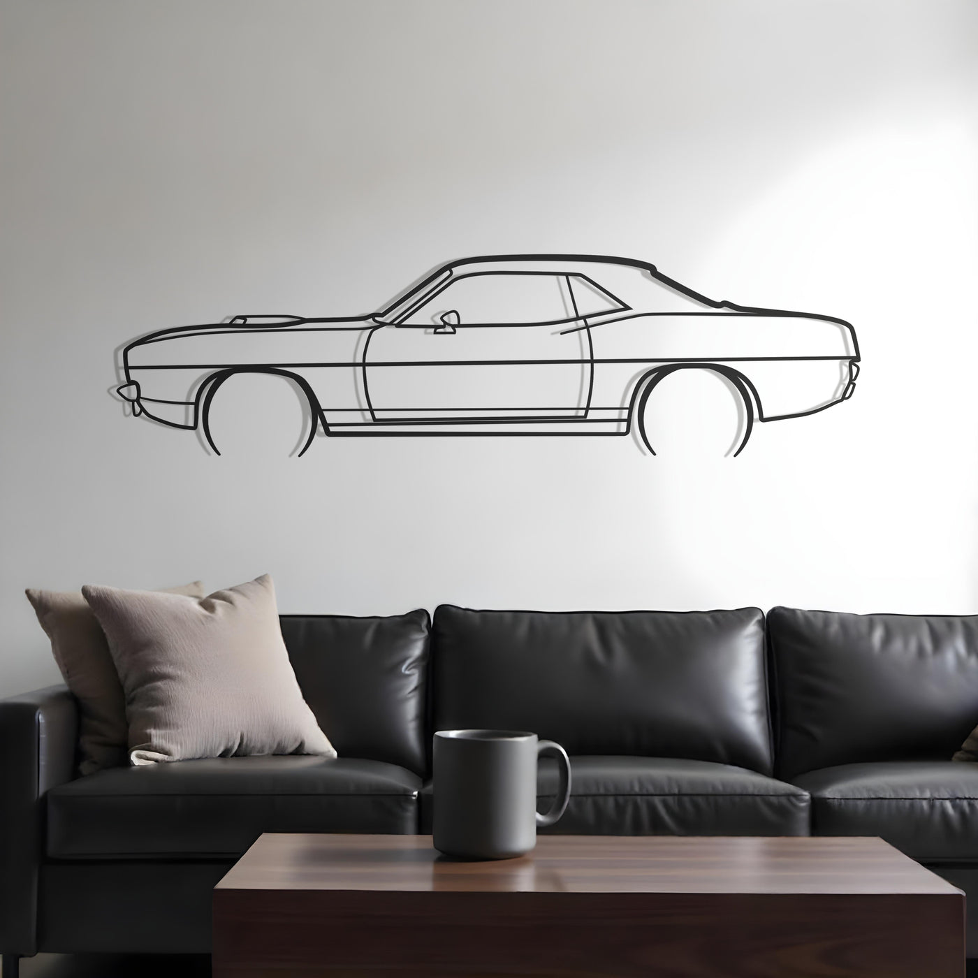 1970 Plymouth Cuda Metal Silhouette