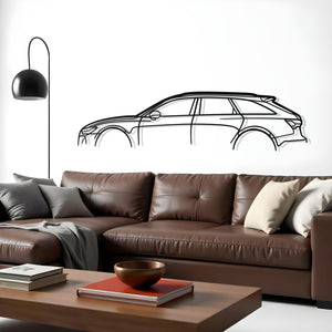 Audi RS6 Classic Metal Silhouette