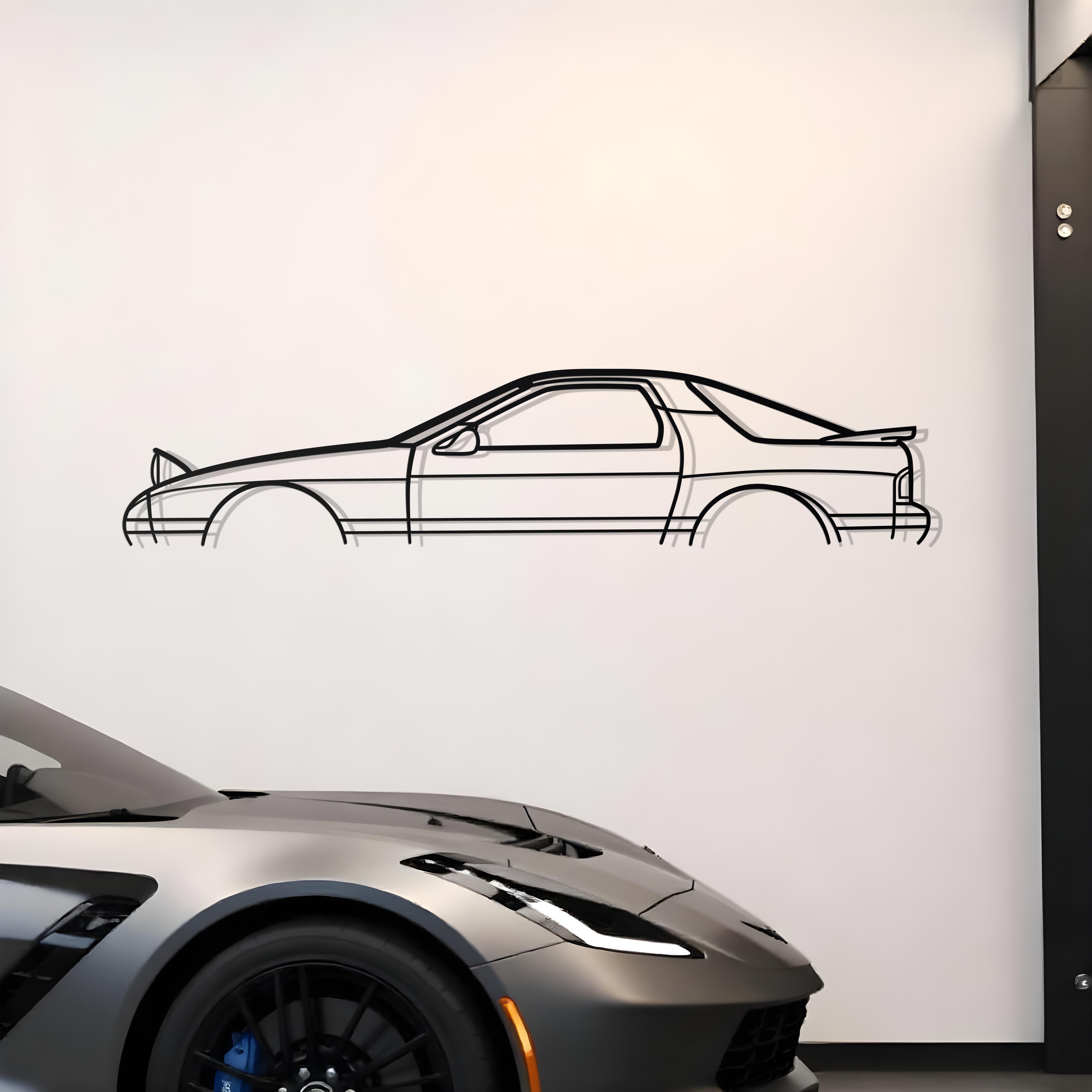 Mazda RX-7 FC GTU Classic Metal Silhouette