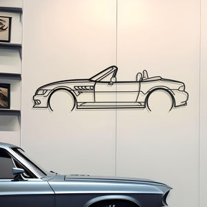 BMW Z3 Classic Metal Silhouette
