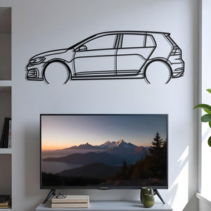 2019 Volkswagen Golf 7 GTI TCR Metal Silhouette