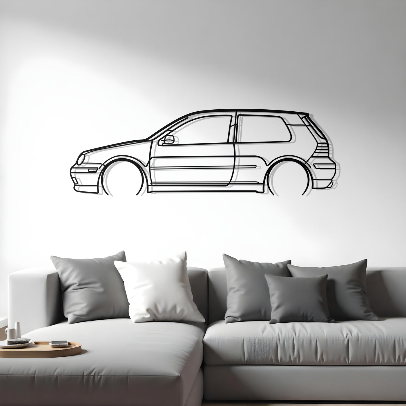 Volkswagen Golf GTI Mk4 Metal Silhouette