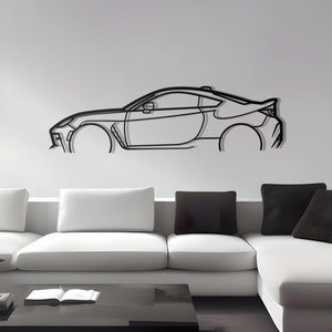 2023 Toyota GR86 Detailed Metal Car Silhouette