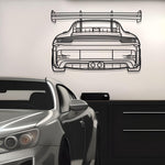 2023 Porsche 911 (992) GT3 RS Back Metal Silhouette