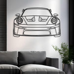 2023 Porsche 911 GT3 RS (992) Front Metal Silhouette