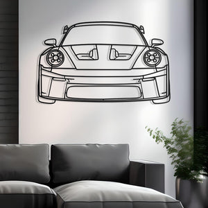 2023 Porsche 911 GT3 RS (992) Front Metal Silhouette