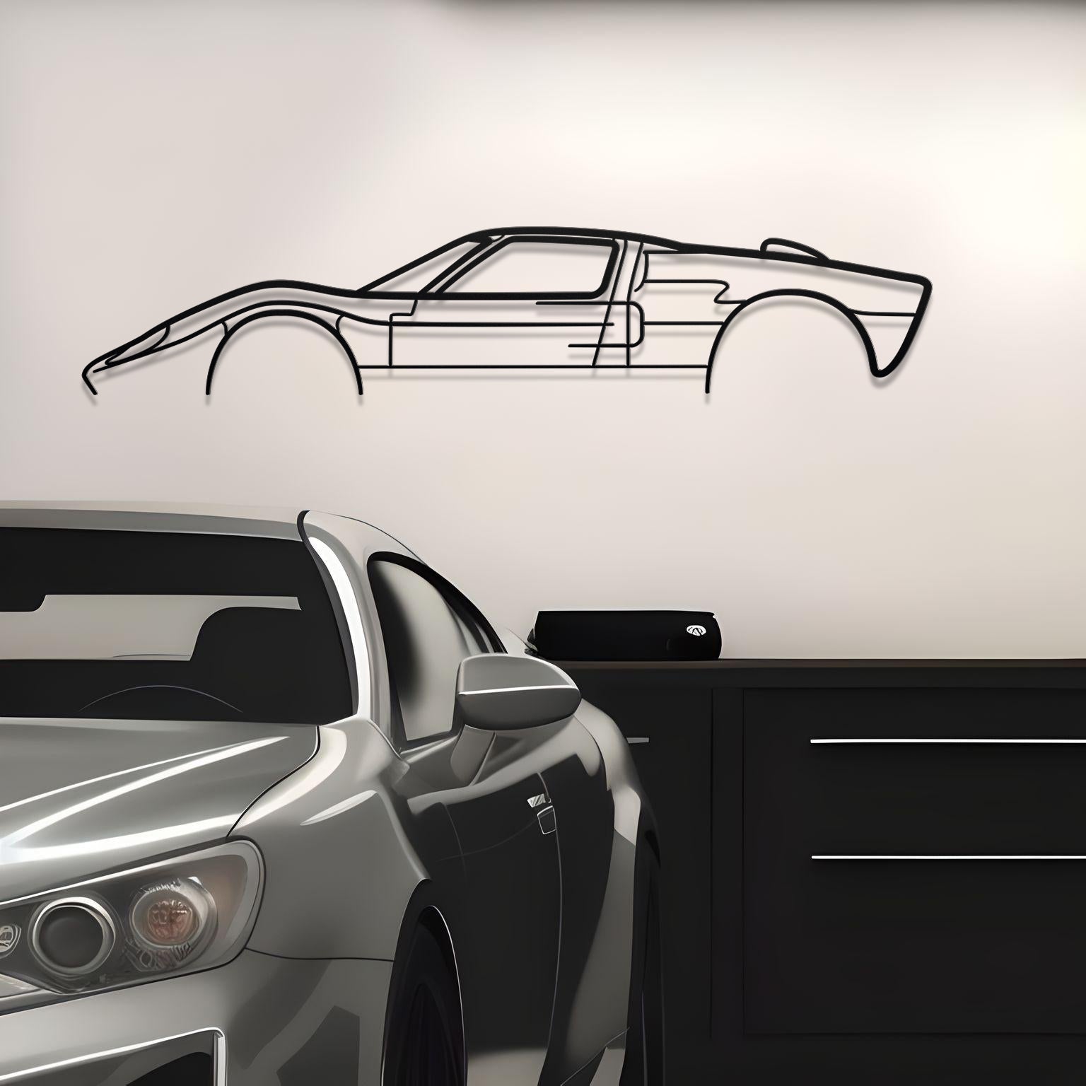 Ford GT-40 Classic Metal Silhouette