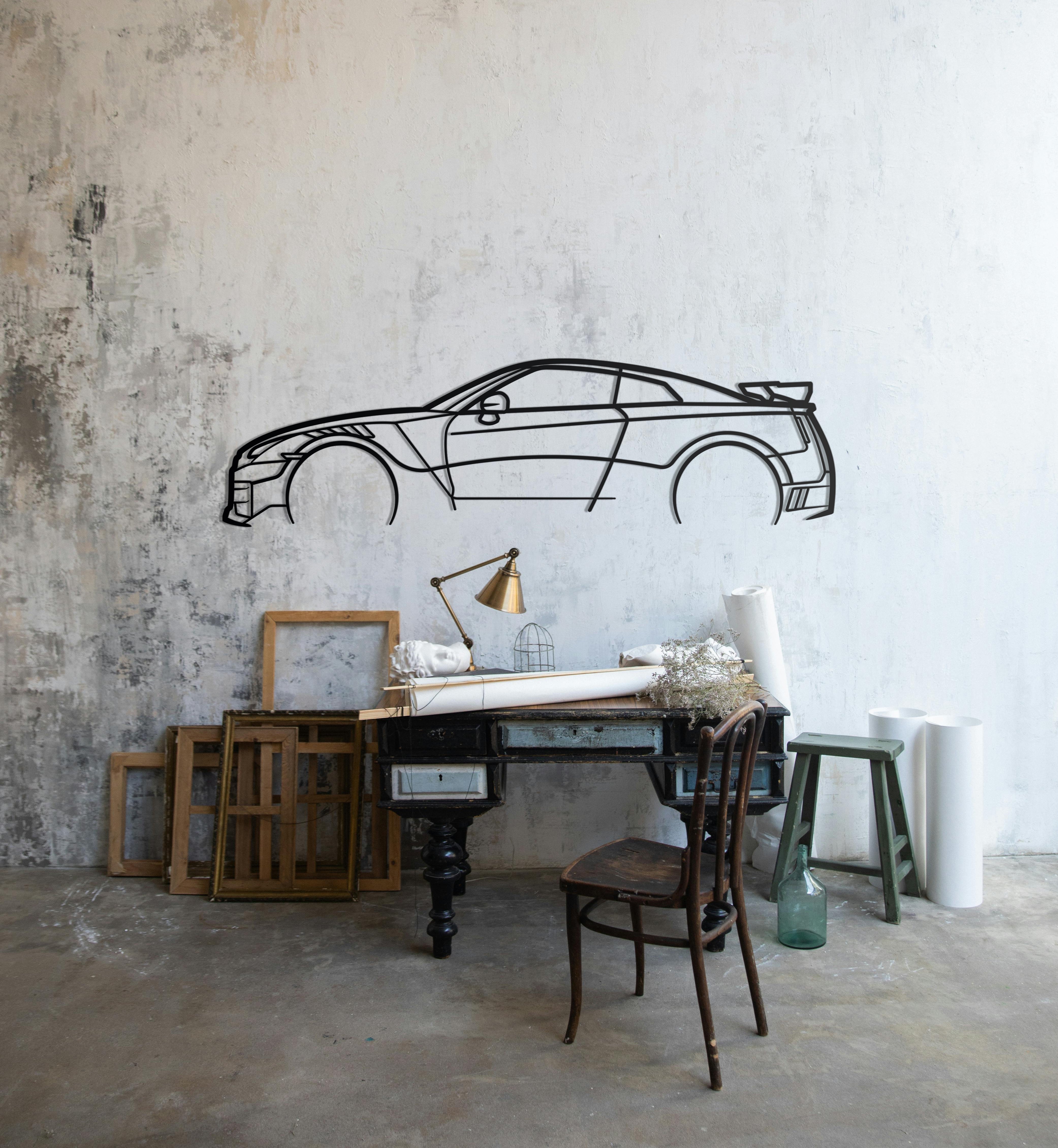 Nissan GT-R R35 Metal Wall Decor