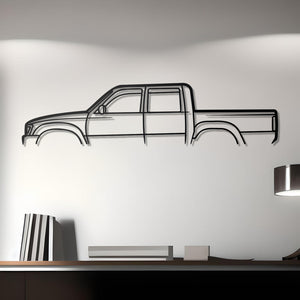 1991 Toyota Hilux Detailed Metal Silhouette