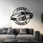 Honda NSX Custom Name Personalizable Detailed Metal Silhouette