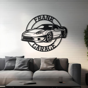 Honda NSX Custom Name Personalizable Detailed Metal Silhouette