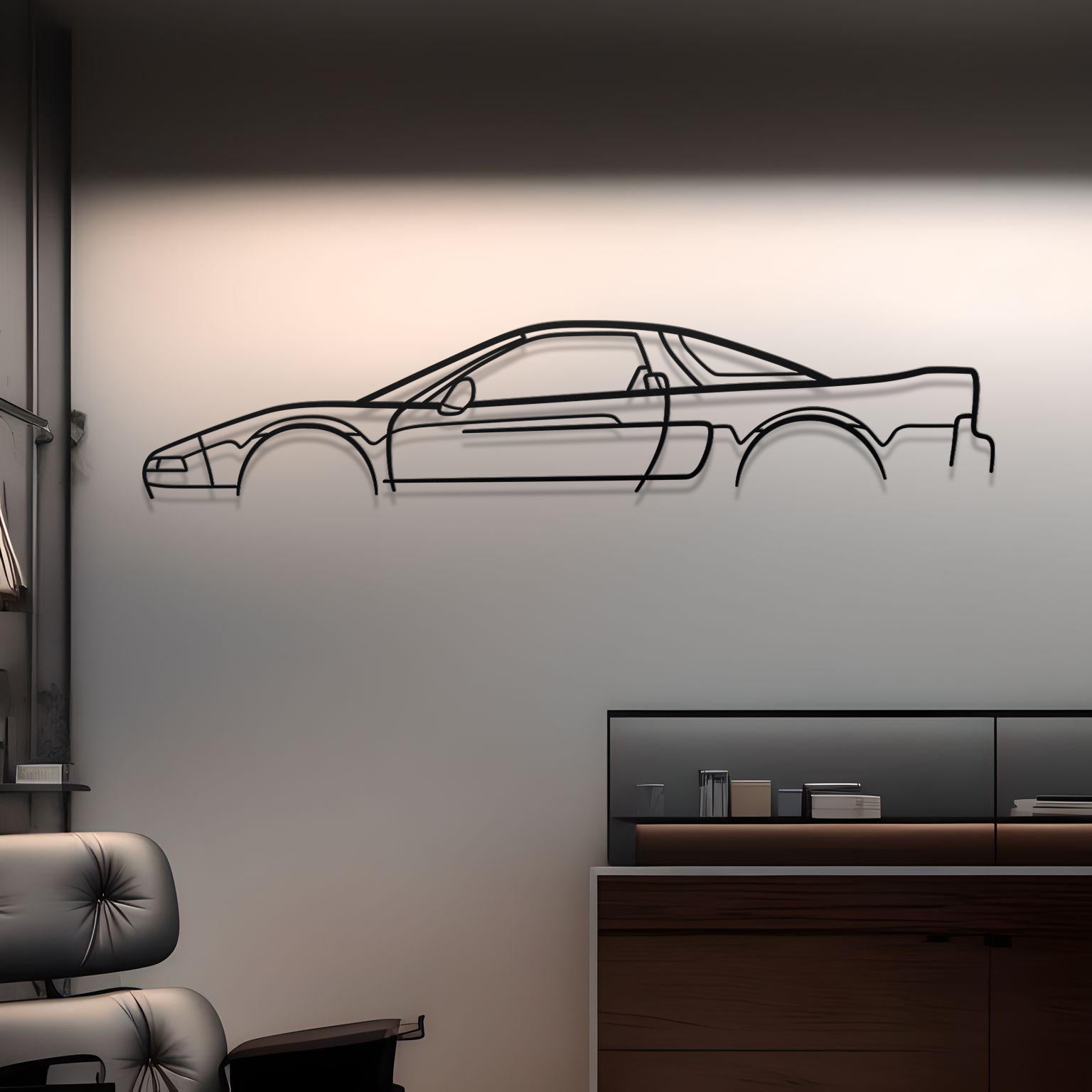 Honda NSX NA1 Classic Metal Silhouette