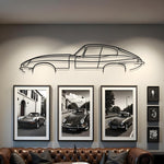 Jaguar E-Type Classic Metal Silhouette