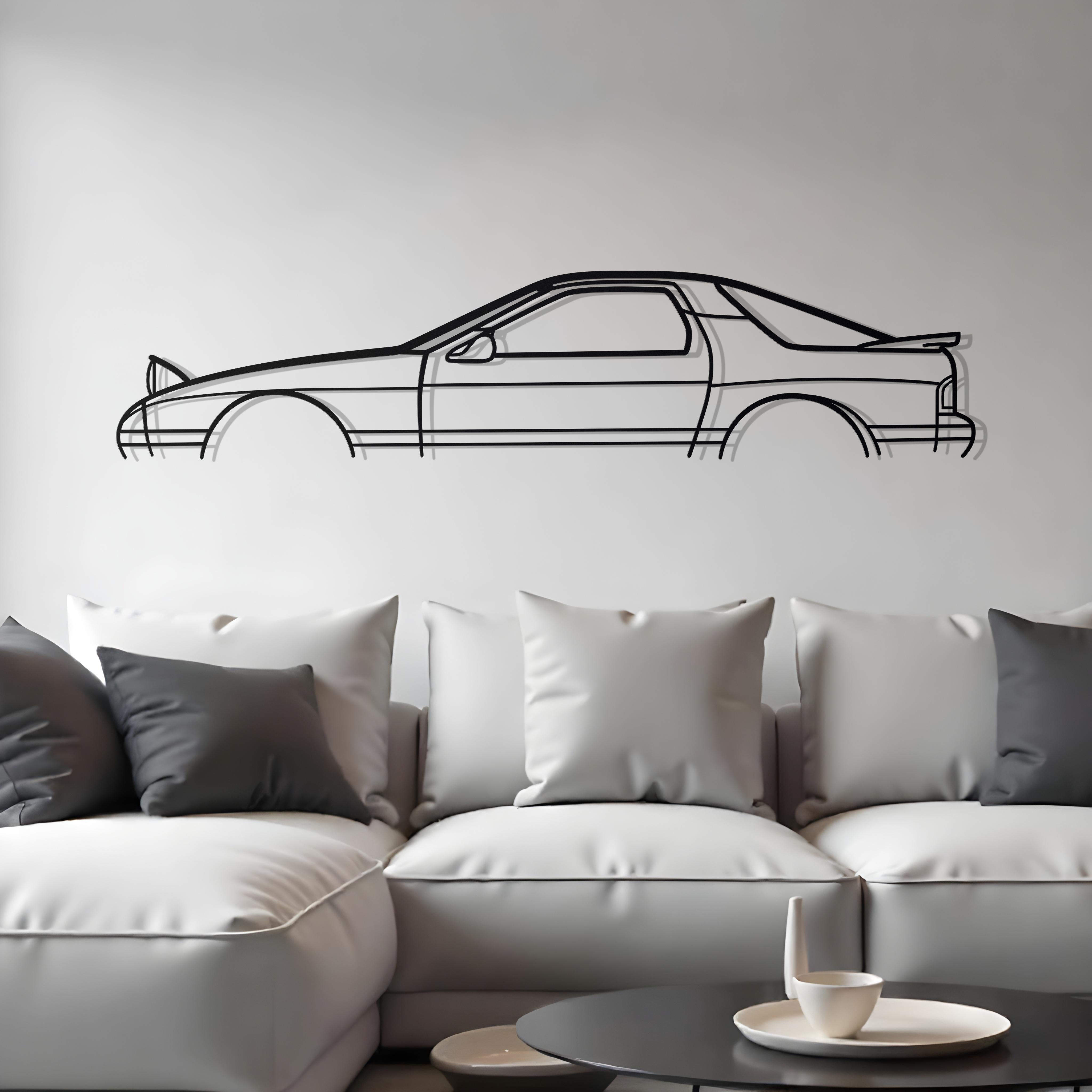 Mazda RX-7 FC GTU Classic Metal Silhouette