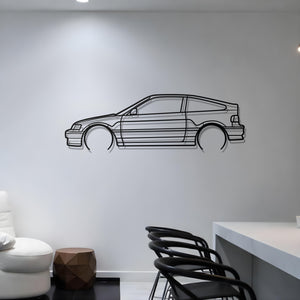 1989 Honda Civic CRX Si Metal Silhouette