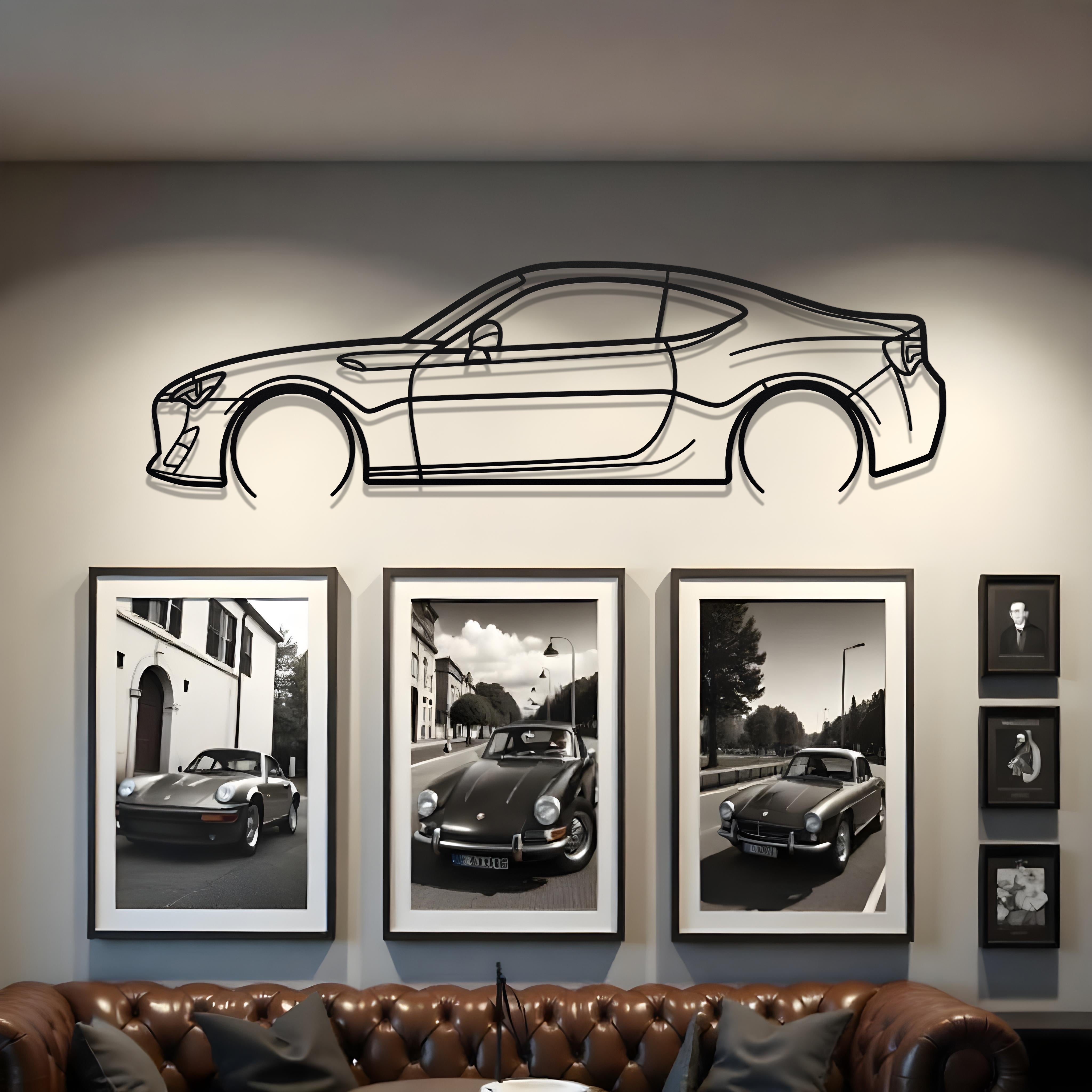 2015 Scion FR-S Metal Car Silhouette