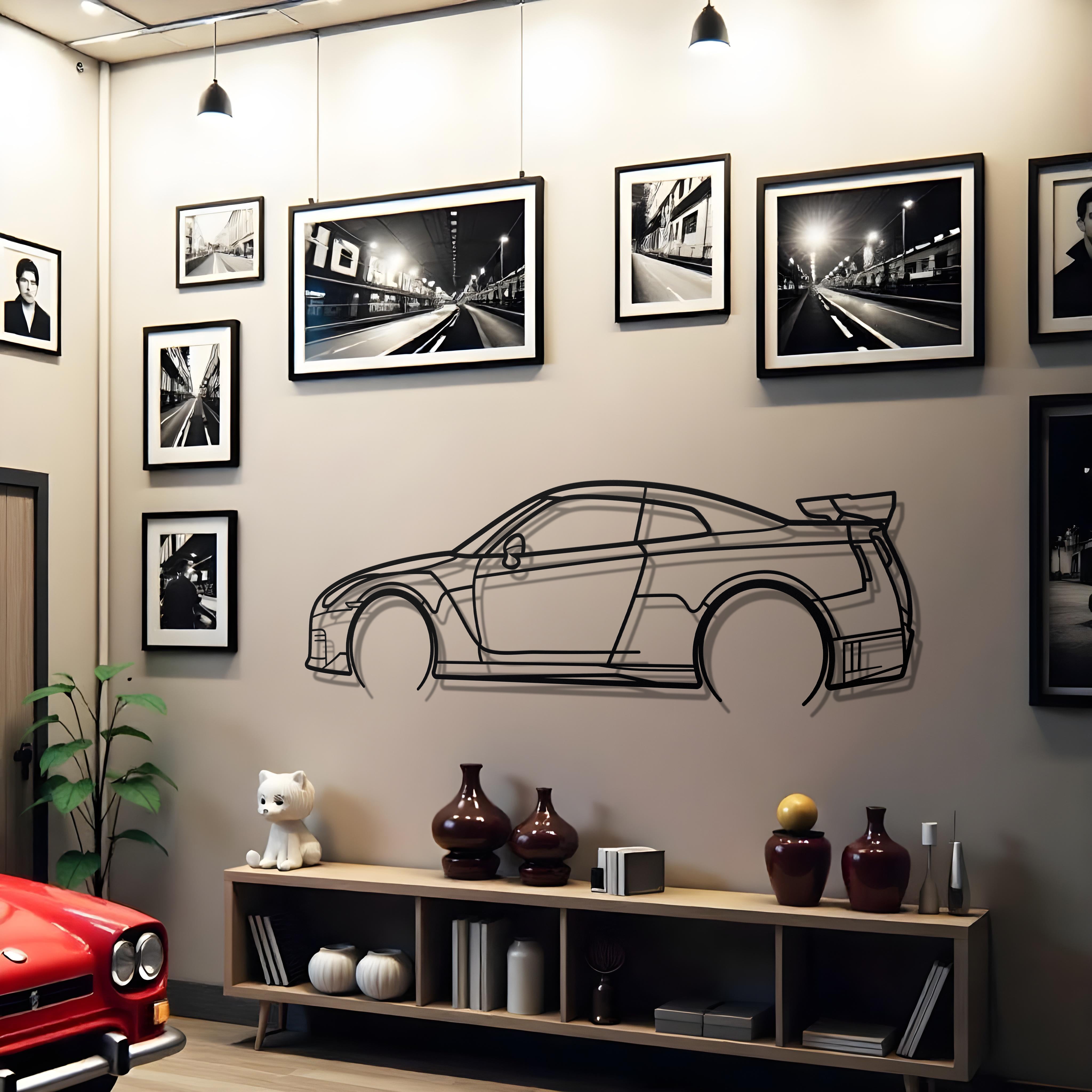 2019 Nissan GT-R R35 Metal Silhouette