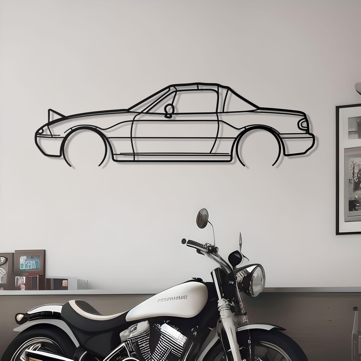 1991 Mazda Miata Metal Silhouette