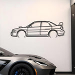 2002 Subaru WRX Metal Silhouette