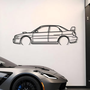 2002 Subaru WRX Metal Silhouette