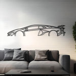 2020 Lamborghini Aventador SVJ  Detailed Metal Silhouette