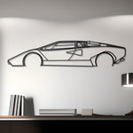 1974 Lamborghini Countach Metal Wall Decor