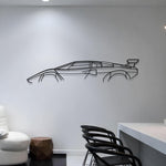 Lamborghini Countach Classic Metal Silhouette
