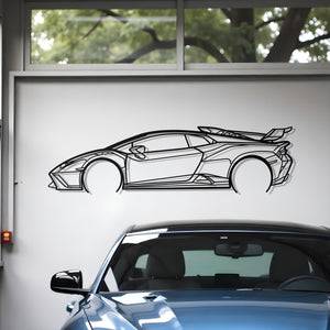 Lamborghini Huracan STO Metal Silhouette