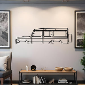 Land Rover Defender 110 Classic Metal Silhouette