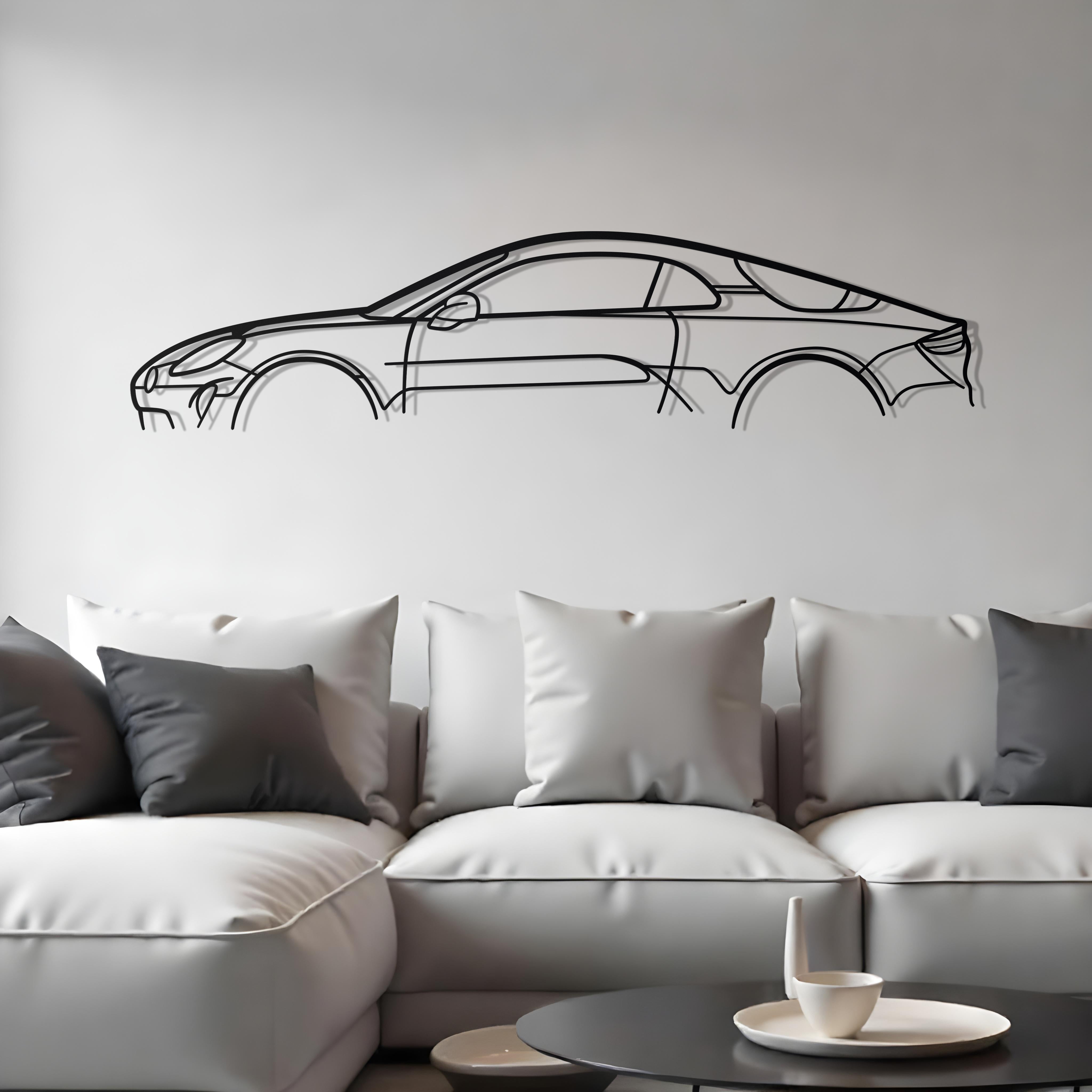 Alpine A110 Classic Metal Silhouette