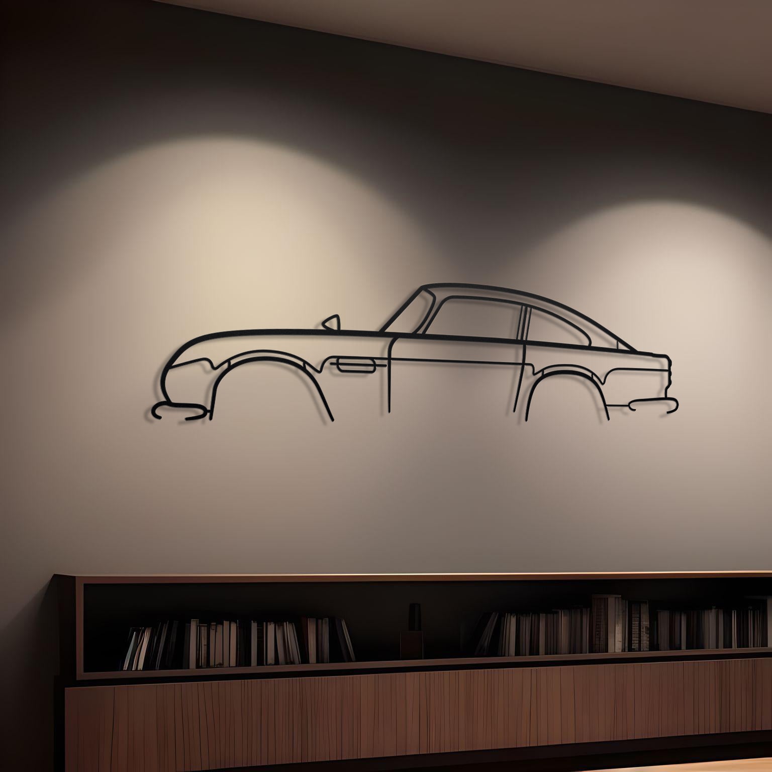 Aston Martin DB5 Metal Silhouette