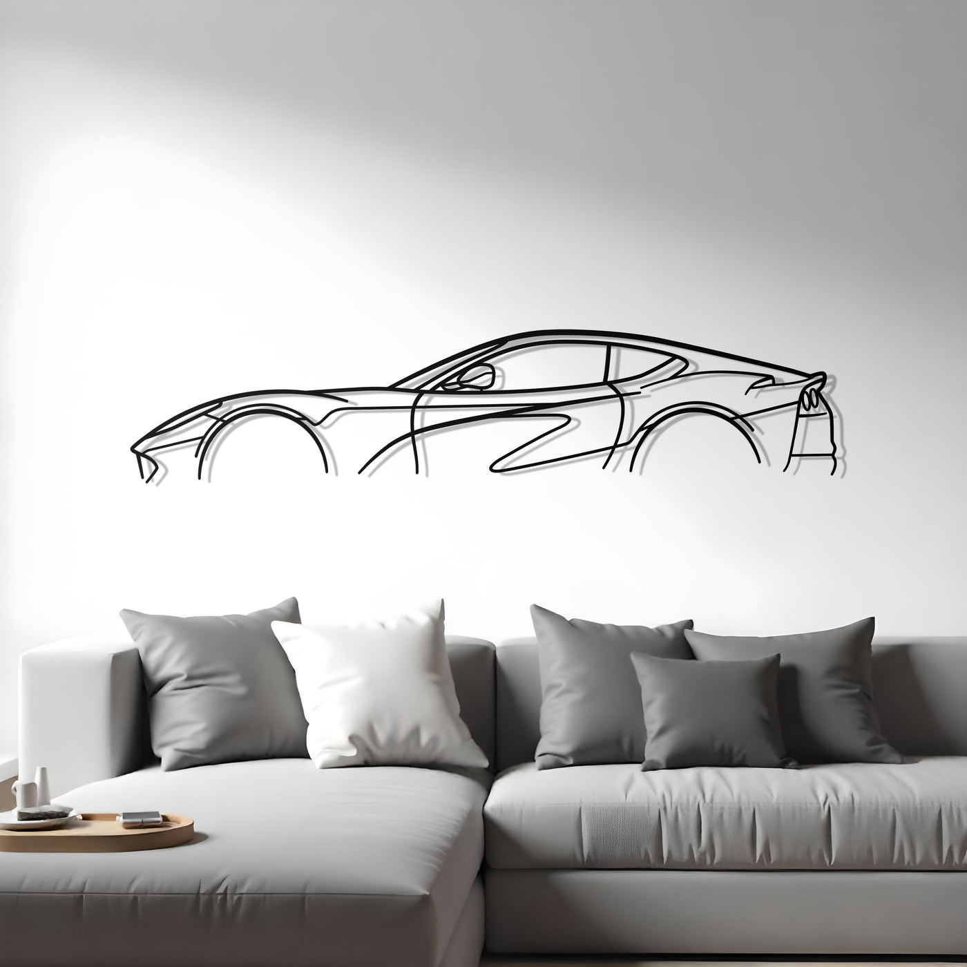 Ferrari 812 Superfast Classic Metal Silhouette