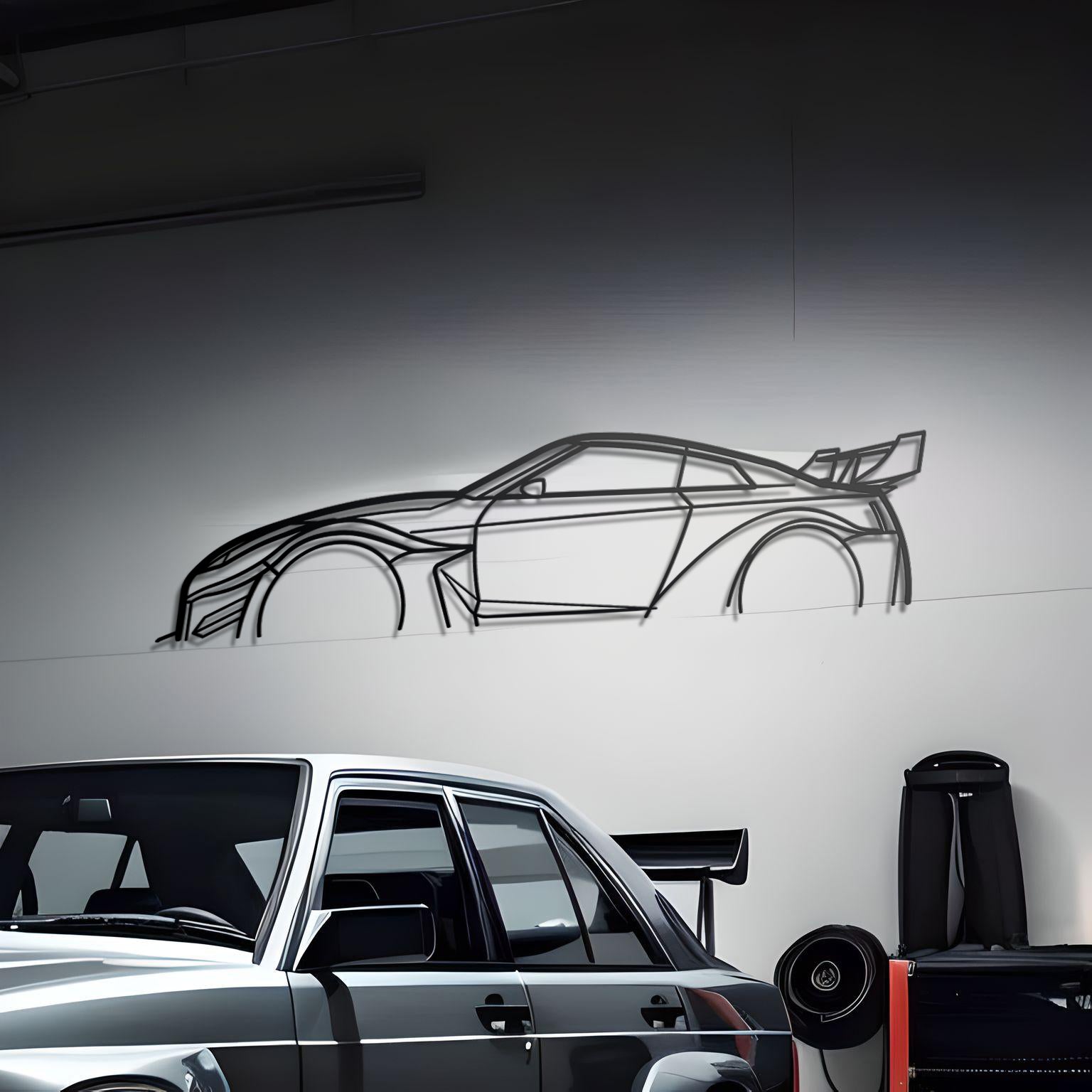 2020 Nissan GT-R R35 Liberty Walk Metal Wall Art