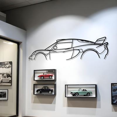 Lotus Exige Classic Metal Silhouette