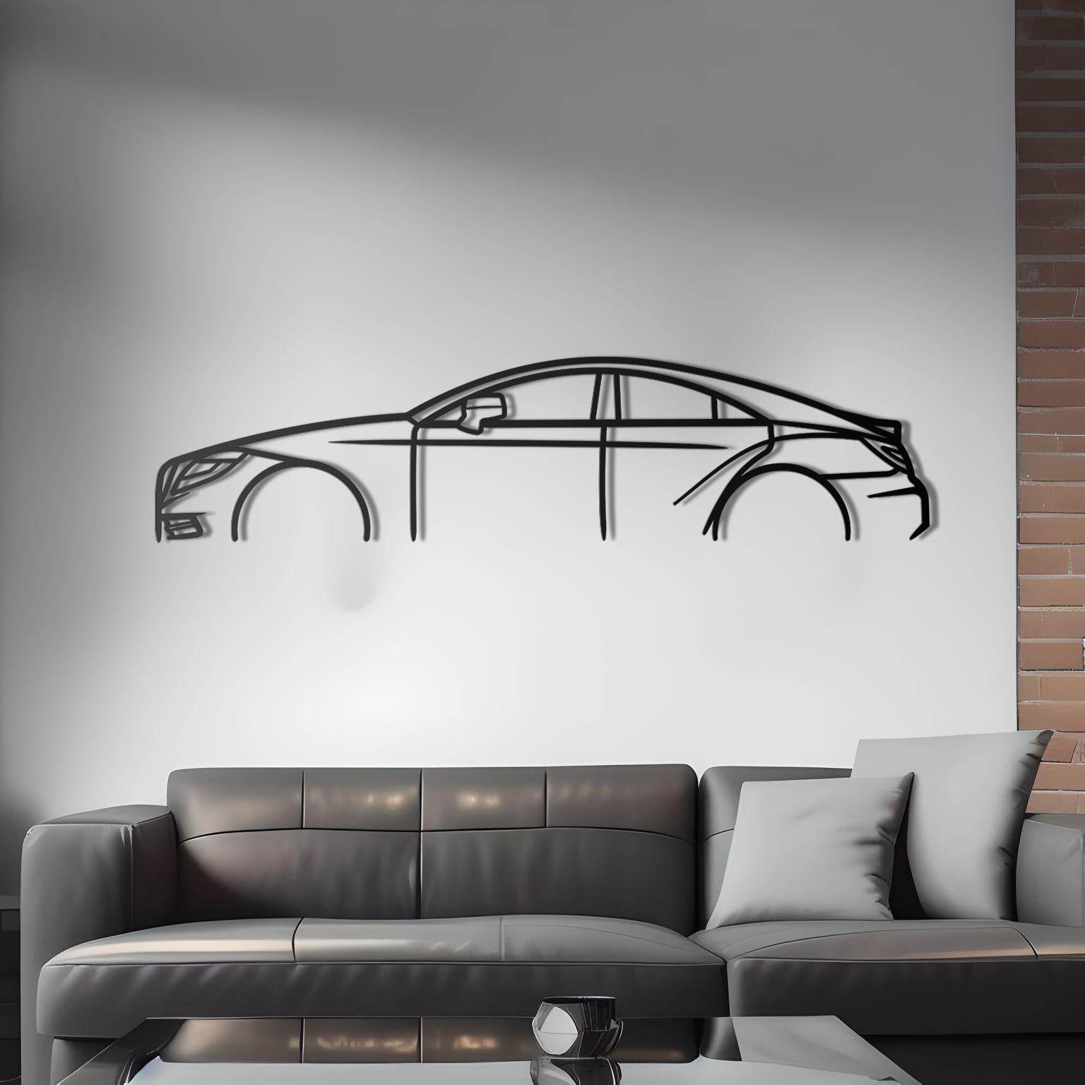 2013 Mercedes-Benz CLS 550 Detailed Metal Silhouette