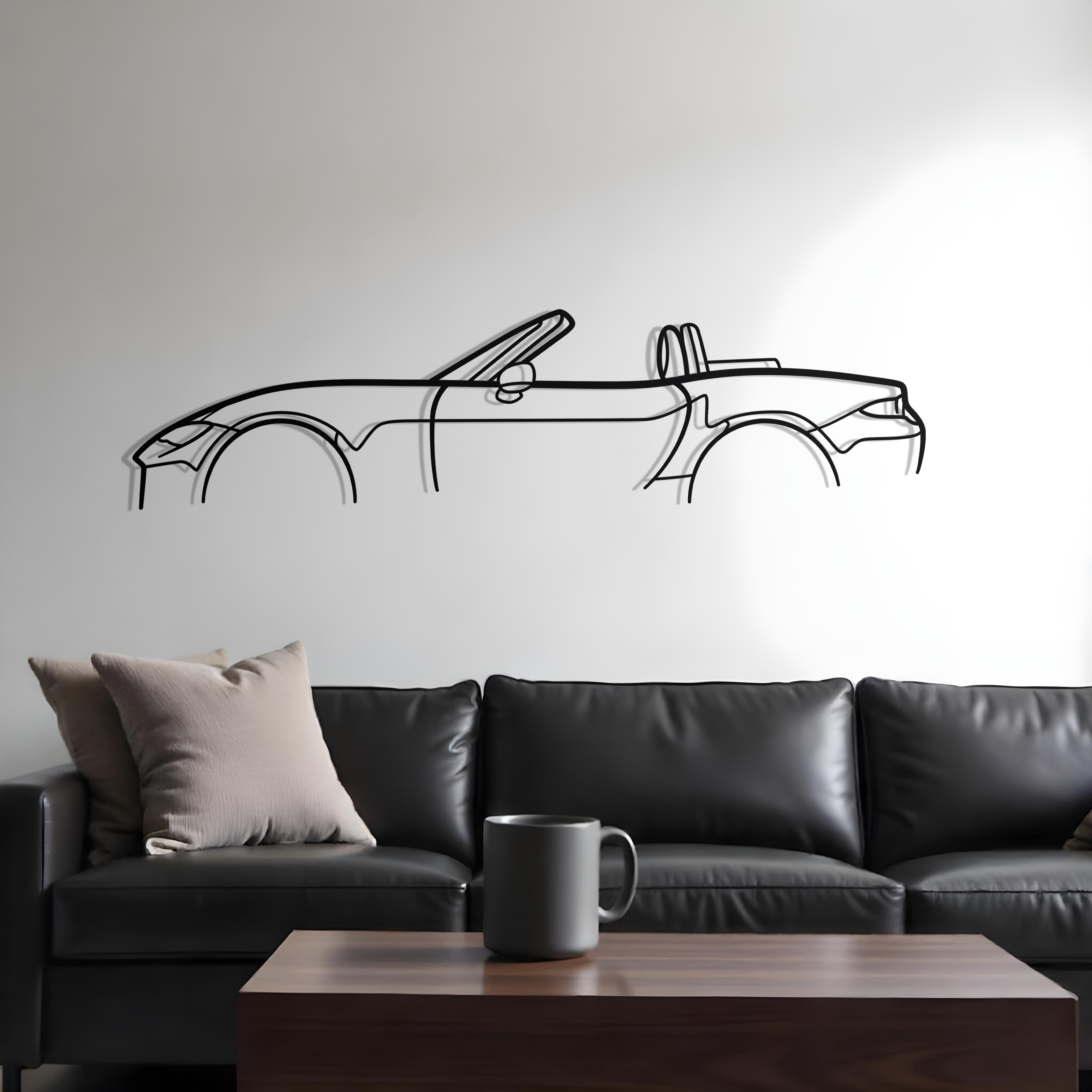 Mazda MX-5 ND Classic Metal Silhouette