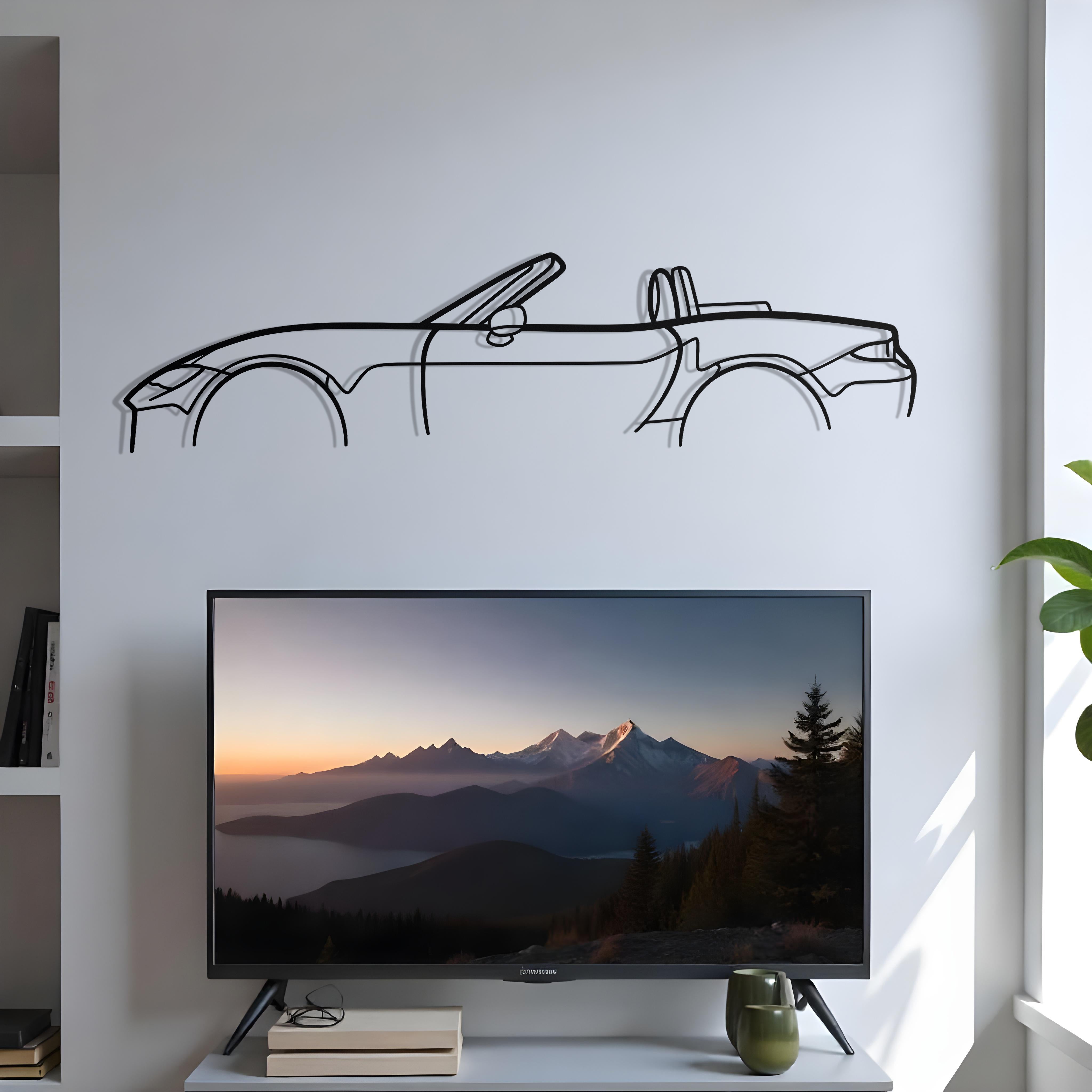 Mazda MX-5 ND Classic Metal Silhouette