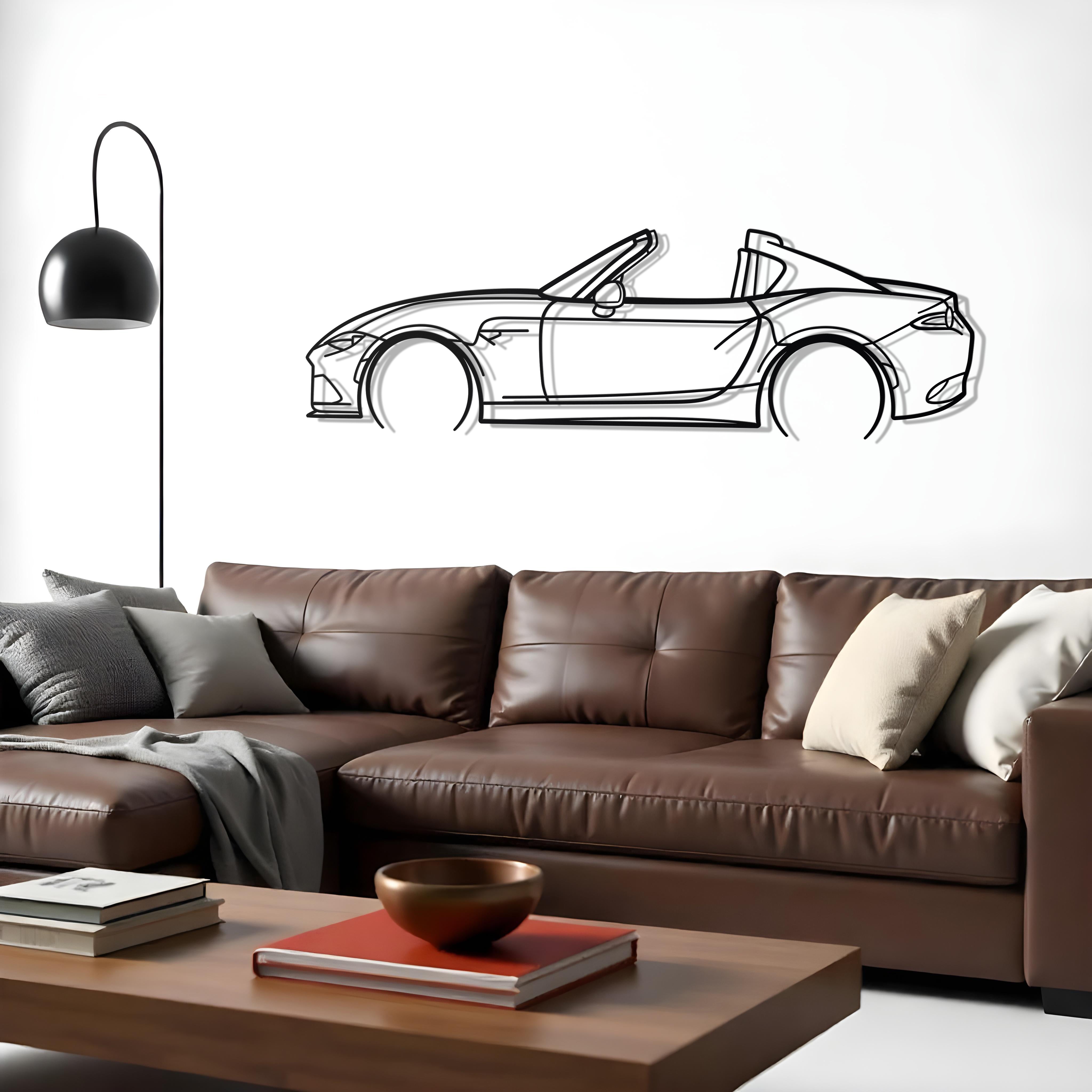 Mazda MX-5 RF Metal Silhouette