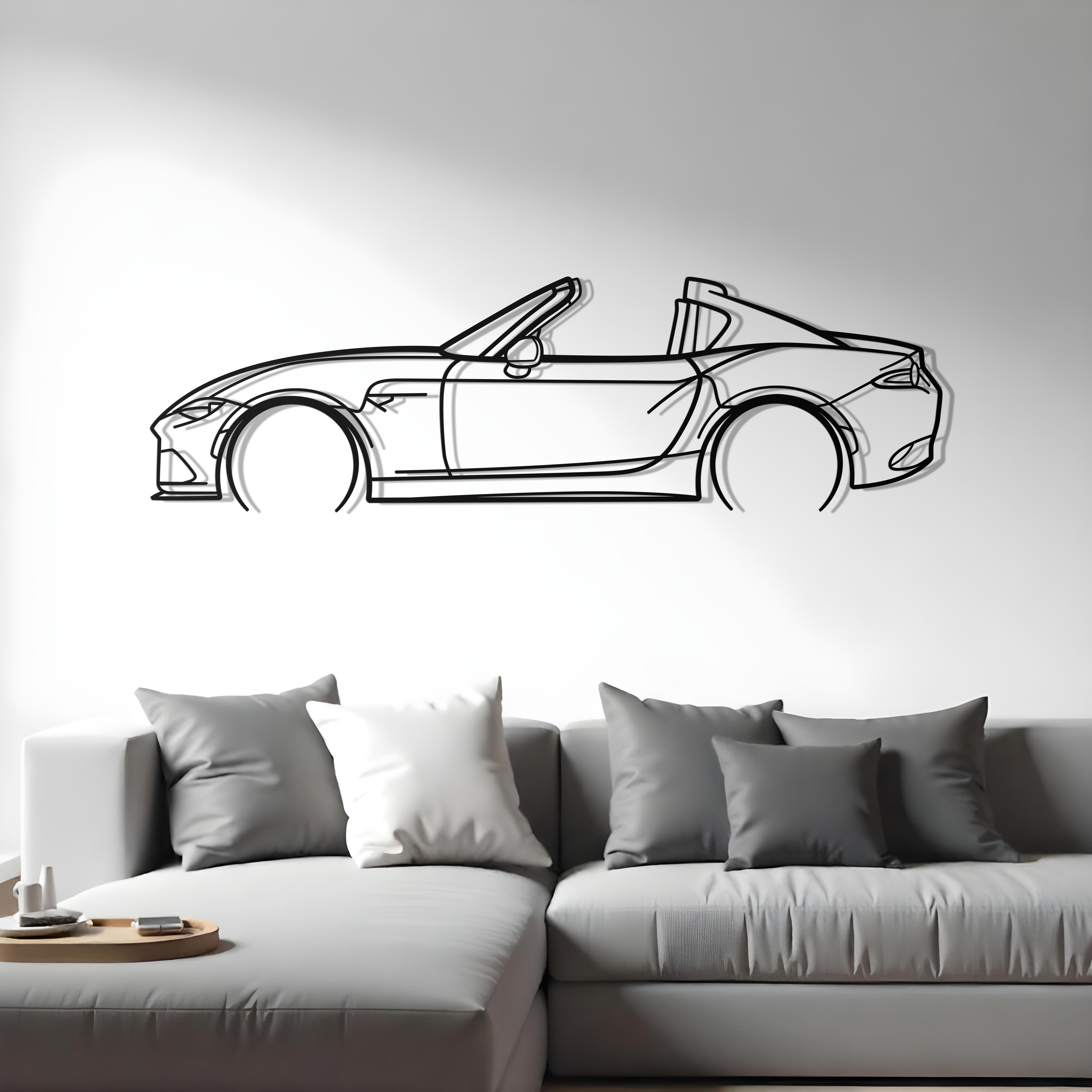 Mazda MX-5 RF Metal Silhouette