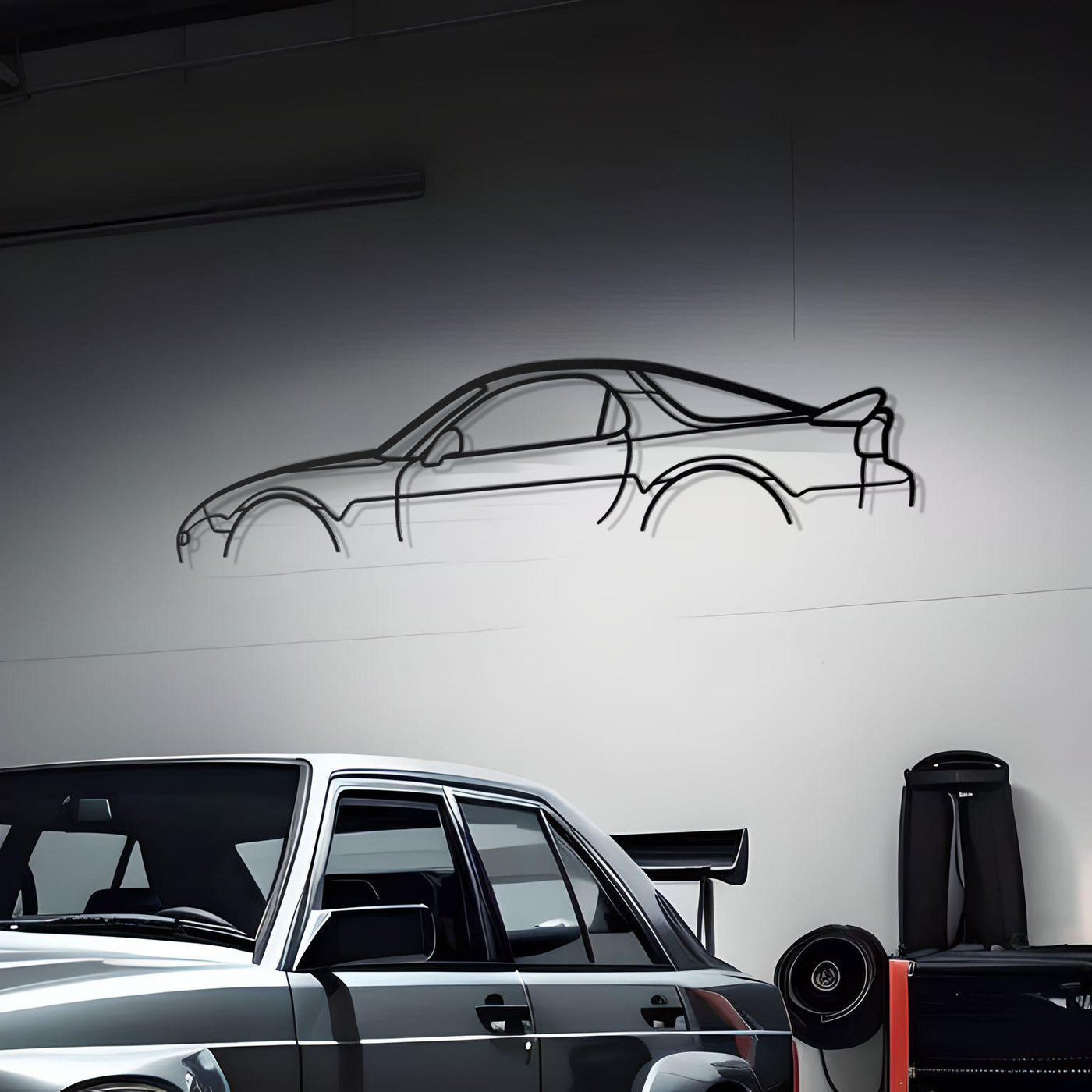 Mazda RX-7 FD Classic Metal Silhouette