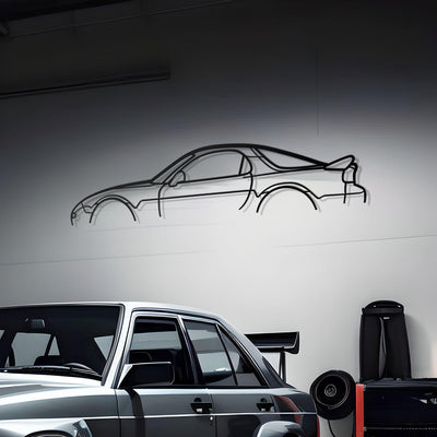 Mazda RX-7 FD Classic Metal Silhouette