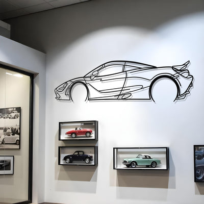 McLaren 720S Metal Silhouette