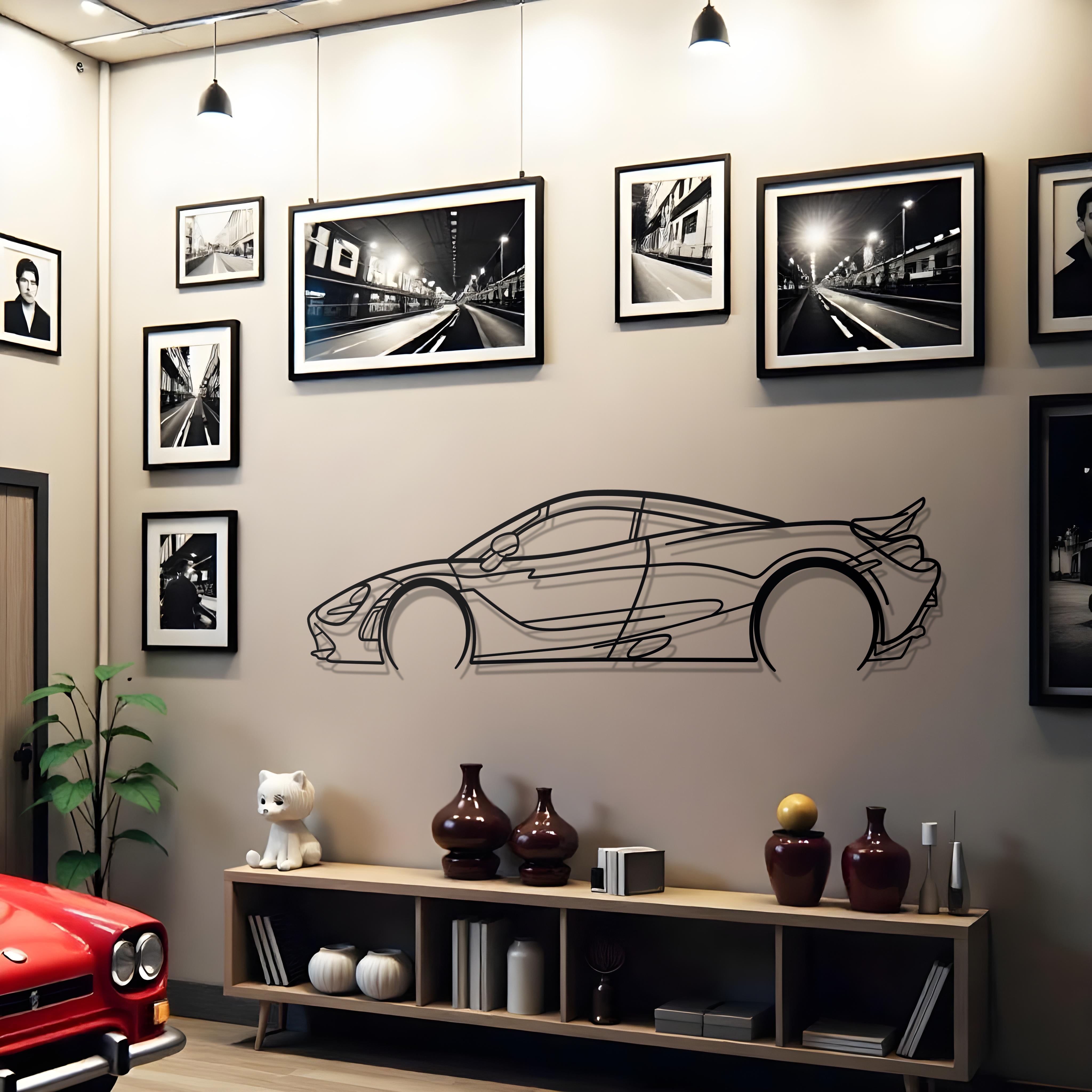 McLaren 720S Metal Silhouette