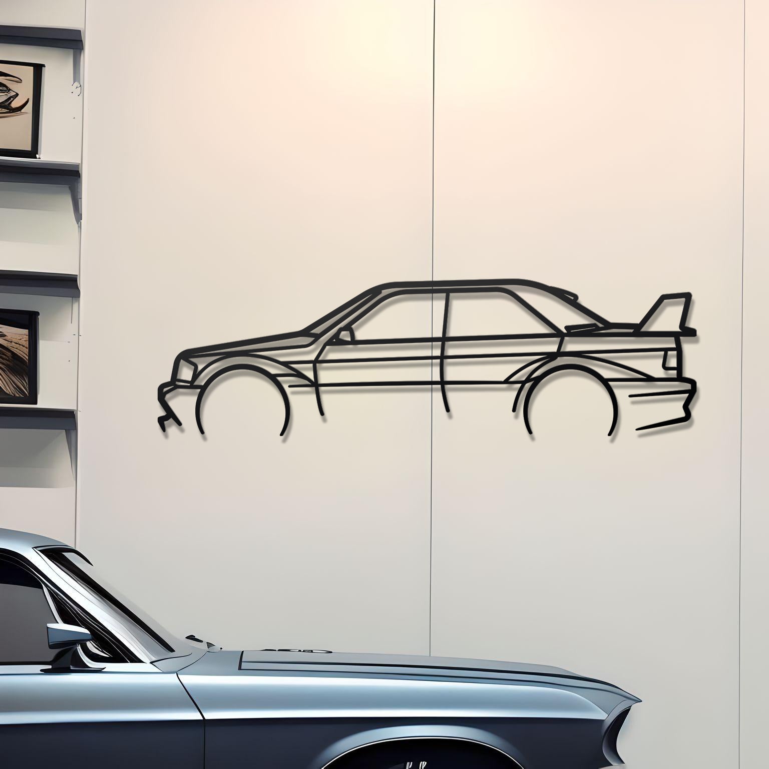 1982 Mercedes 190E Metal Wall Decor